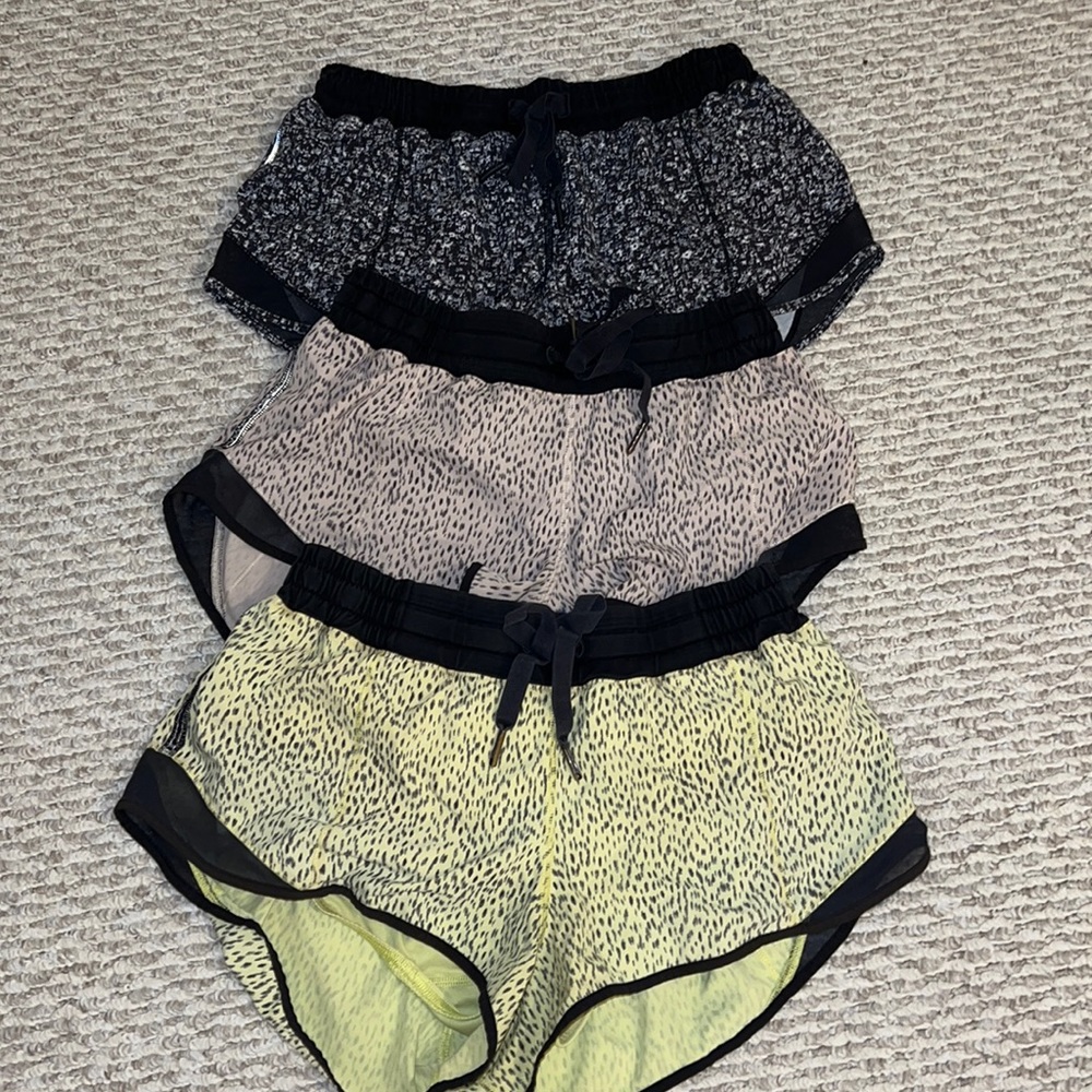 Lululemon shorts x3